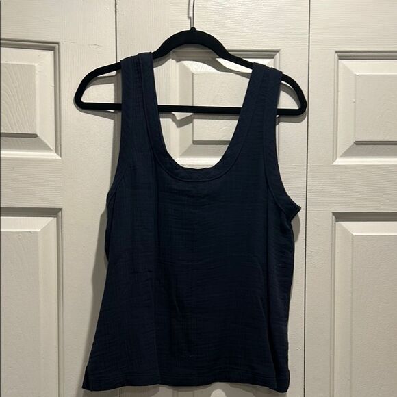 LOFT Blue Sleeveless Tank Top - Picture 5 of 8